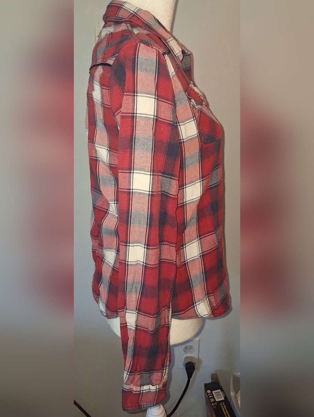 Mossimo Red Button-Up Flannel - Picture 2 of 5